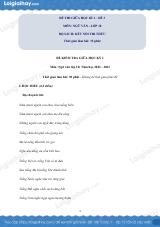 Đề thi giữa kì 1 Văn 10 Kết nối tri thức - Đề số 3